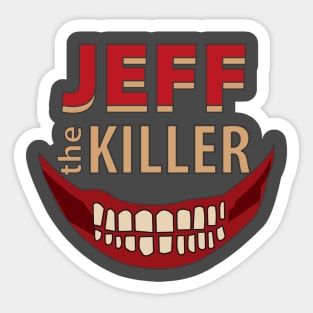 Jeff the killer Sticker